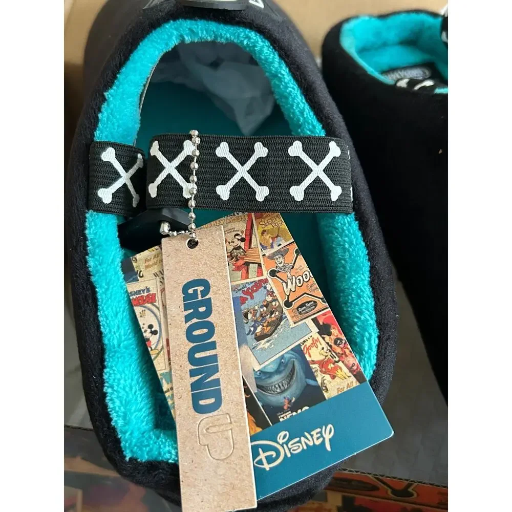 NWB Disney Kids‎ Black Blue Ground Up Nightmare Before Christmas Clog Slippers 7